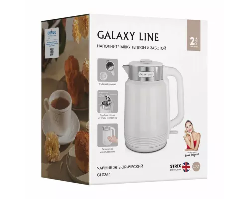 Чайник Galaxy GL0364 белый