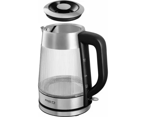 Чайник Red Solution G121 черный/серебристый