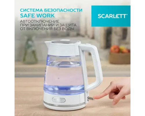 Чайник Scarlett SC-EK27G104 белый