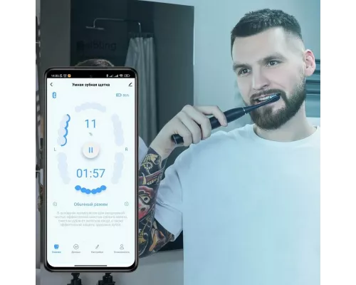 Электрическая зубная щетка Sibling Powerbrush - FB (черная)