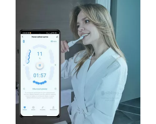 Электрическая зубная щетка Sibling Powerbrush - FW (белая)