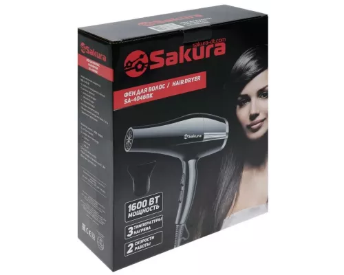 Фен SAKURA SA-4046BK