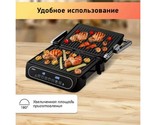 Гриль BBK BEG3001 черный/металлик