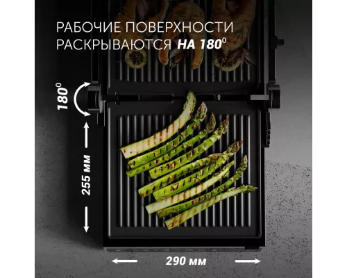 Гриль Polaris PGP 3003 серебристый/черный