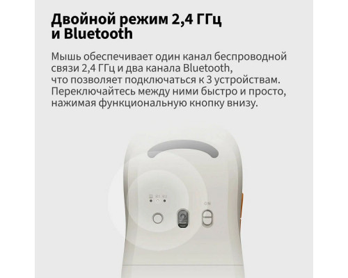 Мышь Xiaomi Wireless Mouse 3 белая GL Мышь Xiaomi Wireless Mouse 3 белая GL