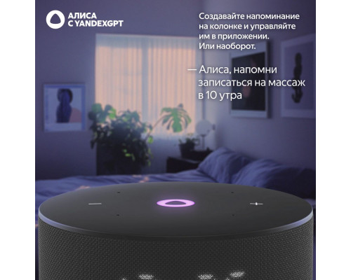Умная колонка Yandex Станция Мини 3 Алиса черный