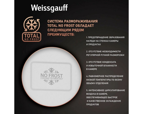 Холодильник Weissgauff WRK 2000 Total NoFrost Inverter Black Inox Холодильник Weissgauff WRK 2000 Total NoFrost Inverter Black Inox