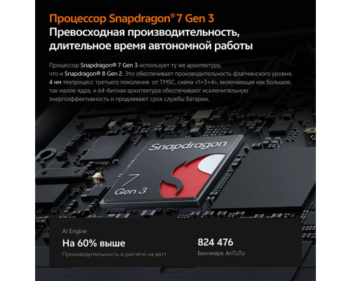 Смартфон Vivo iQOO Z9 12/512Gb черный