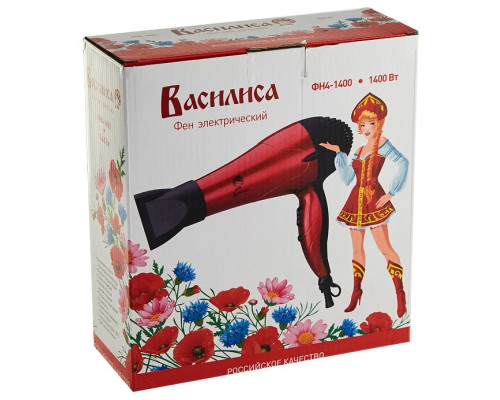 Фен Василиса ФН4-1400 черный с красным Фен Василиса ФН4-1400 черный с красным