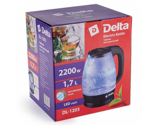 Чайник Delta DL-1203 черный Чайник Delta DL-1203 черный