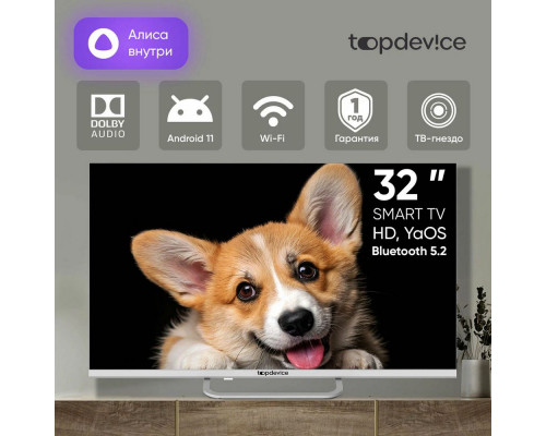 Телевизор TOPDEVICE TDTV32CS03H_WE белый