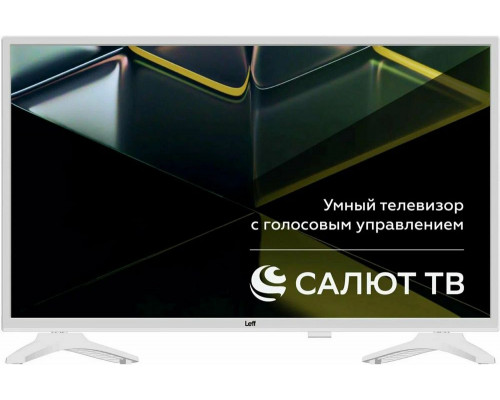 Телевизор LEFF 32H691T белый