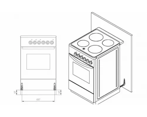 Кухонная плита Лысьва ГП 300 МС СТ-2у белая, без крышки