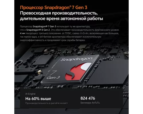 Смартфон Vivo iQOO Z9 12/512Gb черный