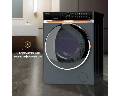 Стирально-сушильная машина HIBERG i-DDQ10 - 10714 Sd темно-серый
