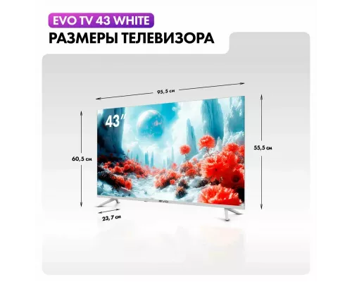 Телевизор evo tv 43 White