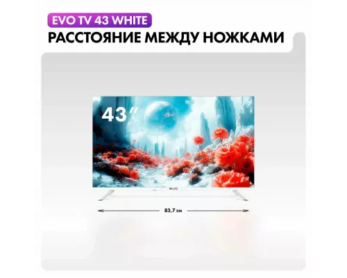 Телевизор evo tv 43 White