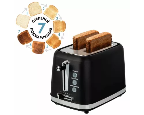 Тостер TUAREX TK-6004 (90599) черный/стальной