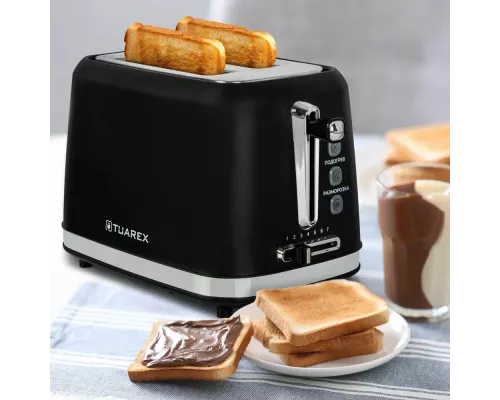 Тостер TUAREX TK-6004 (90599) черный/стальной