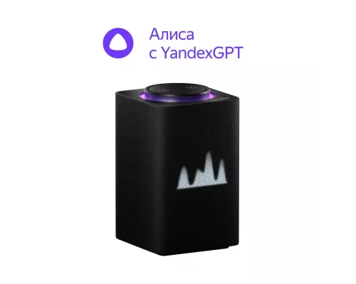 Умная колонка Yandex Станция Макс, Zigbee, с голосовым ассистентом Алиса на YaGPT, графит