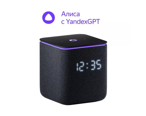 Умная колонка Yandex Станция Миди, ZigBee, черный