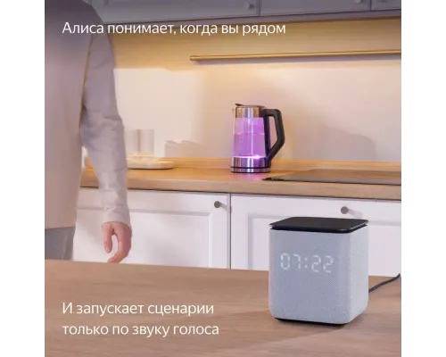 Умная колонка Yandex Станция Миди, ZigBee, черный
