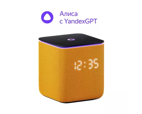 Умная колонка Yandex Станция Миди, ZigBee, оранжевый
