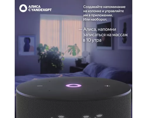 Умная колонка Yandex Станция Мини 3 Алиса черный