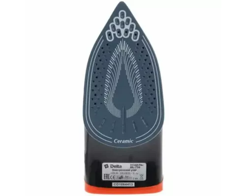 Утюг Delta DL-755 черный с оранжевым