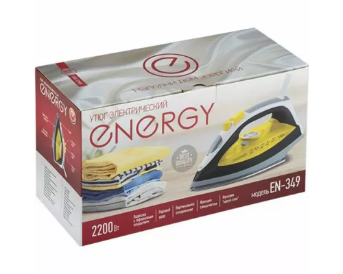 Утюг ENERGY EN-349 желтый/чёрный