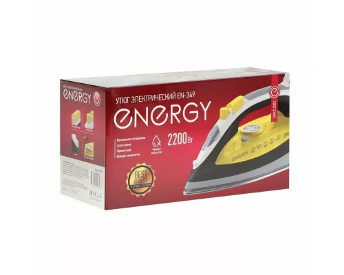Утюг ENERGY EN-349 желтый/чёрный