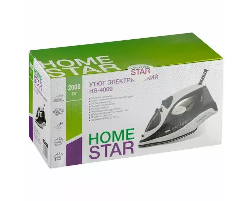 Утюг HOMESTAR HS-4009 бело-черный