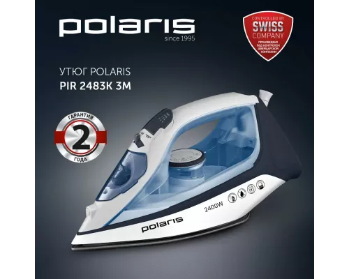 Утюг Polaris PIR 2483K белый/синий