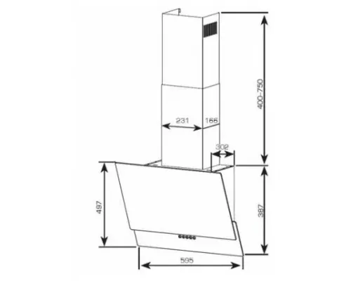 Вытяжка Centek CT-1828-60 INOX