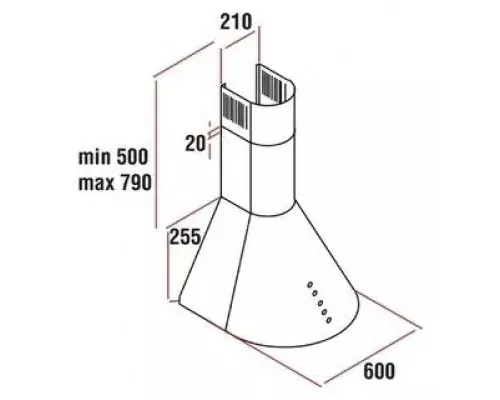 Вытяжка il Monte KH-DOME 6010 black