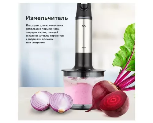 Блендер BQ HB1230SS черный-стальной