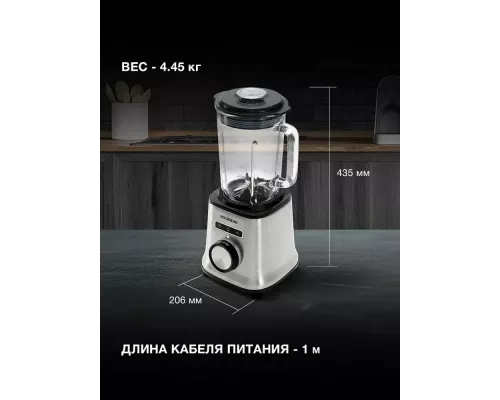 Блендер HYUNDAI HYB-S4921 серебристый/черный