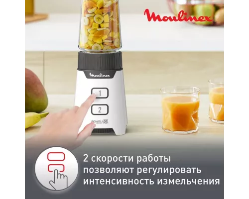 Блендер MOULINEX LM16L110 белый/черный