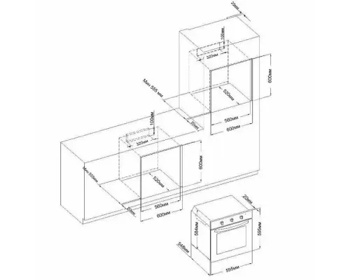 Духовой шкаф Evelux EO 635 PB