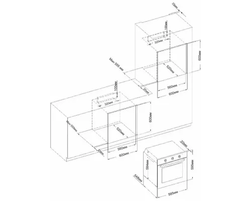 Духовой шкаф Evelux EO 635 PB