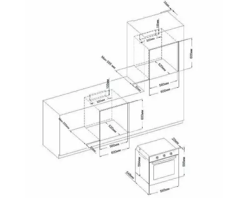 Духовой шкаф Evelux EO 635 PX