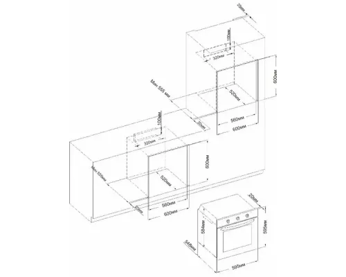 Духовой шкаф Evelux EO 635 PX