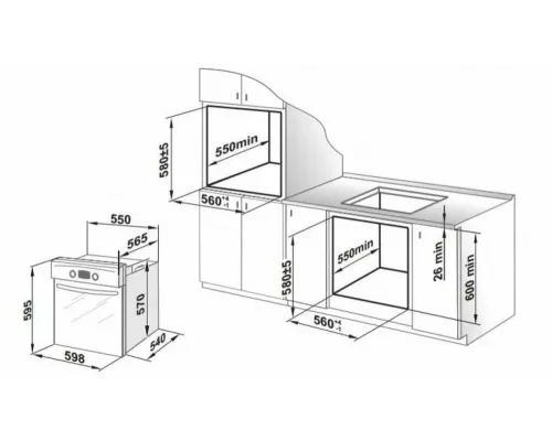 Духовой шкаф GEFEST ЭДВ ДА 602-02 Н1 нерж.сталь