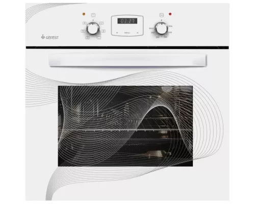 Духовой шкаф GEFEST ЭДВ ДА 622-02 К28 белый с рисунком