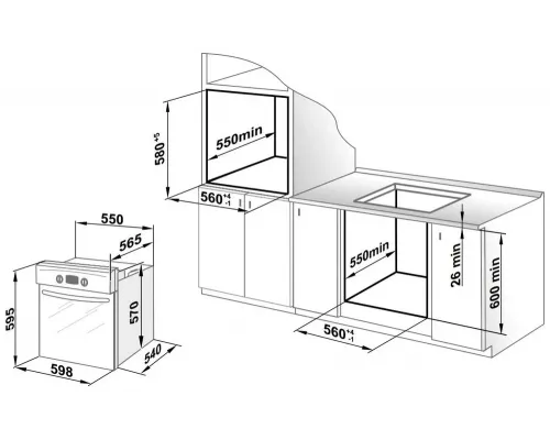 Духовой шкаф GEFEST ЭДВ ДА 622-02 К28 белый с рисунком