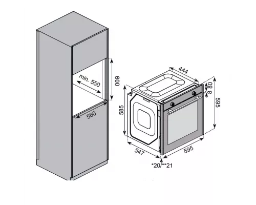 Духовой шкаф Kuppersberg KSO 610 W белый