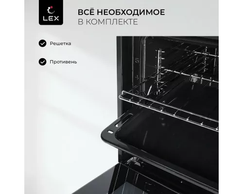 Духовой шкаф Lex EDM 1001 ONE WH белый