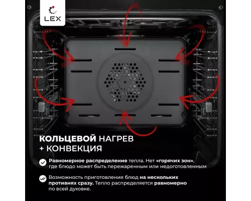 Духовой шкаф Lex EDP 610 GR Wide Series серый