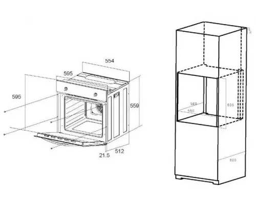 Духовой шкаф MAUNFELD EOEM.589B черный