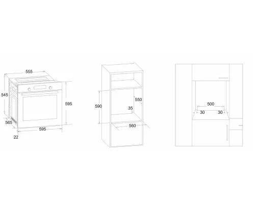 Духовой шкаф SIMFER B6EB16011 черный